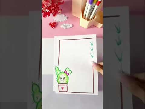 5 very cute front page design ideas 💡💡#trending #acrylicpaint #ytshorts #nothing #facts