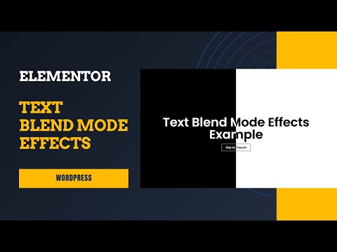 How to Create Stunning Text Blend Effects in Elementor
