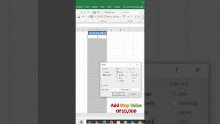 Quickly Fill Serial Numbers In Few Seconds In Excel #Excel Tips