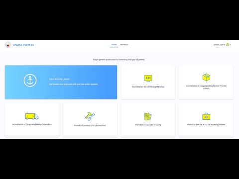 Online Permits Application Demo