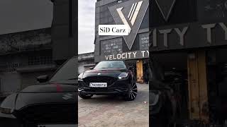 Maruti Swift Z Black 🖤 Beauty 18 inches alloys wheels 🎡 installation🔥🤌#marutisuzuki #ytshorts