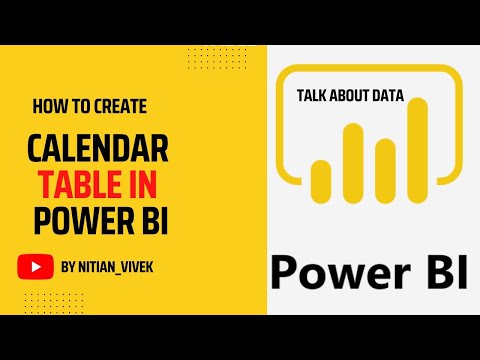 How to Create Calendar table in Power BI || Calendar Dimensions ||  Power BI  #learnpowerbi