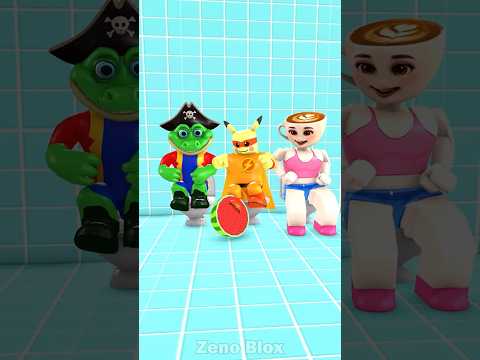 Zappy, Chippi & Cappuccino vs Duck - Funny Roblox Animation😆 #zenoblox #roblox #funny