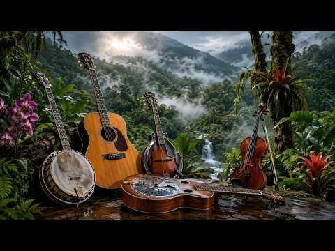 Bluegrass Echoes from Mindo’s Hidden Forest | Banjo, Acoustic Guitar, Mandolin, Fiddle, and Dobro