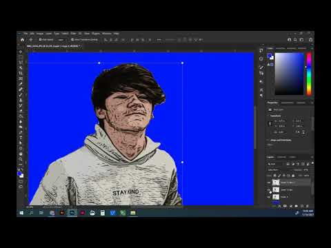 Faces of Photoshop - Adjust Threshold and Remove Unwanted Marks