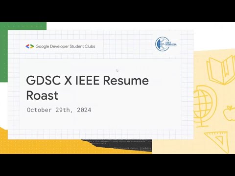 Resume Roast 2024-2025 | GDSC McMasterU