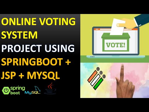 Online Voting System Project Using SpringBoot JSP MYSQL | Spring MVC Final Year Project