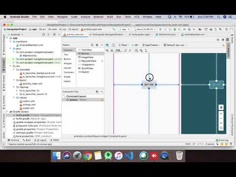 Creating a basic android project and Navigation Between Two Activities using Intent in Android