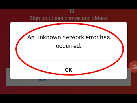Fix An unknown network error has occurred in Instagram for Android|Tablet