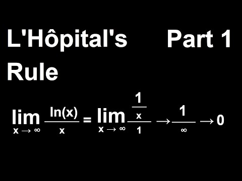 L'Hôpital's Rule Part 1