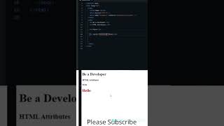 HTML Attributes Part - 2