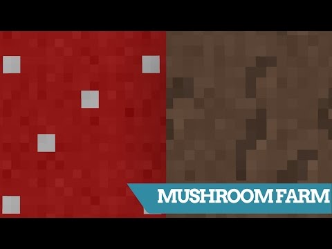 Minecraft | Simplest MUSHROOM FARM For Both Types (No Redstone) | Build Tutorial