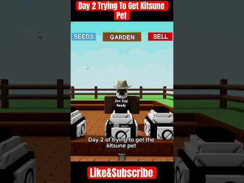 Day 2 of trying to get the NEW OP KITSUNE PET in Grow A Garden! #growagarden #roblox #kitsune #viral