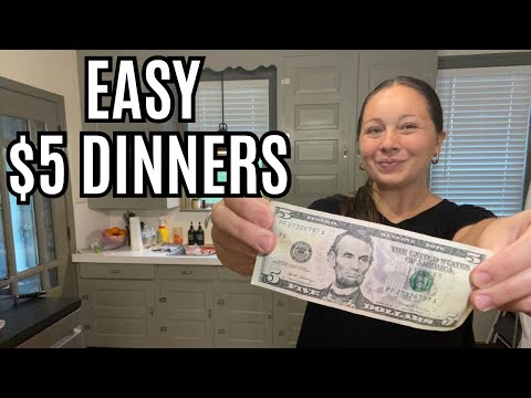 $5 DINNERS | EASY $5 DINNERS | BUDGET MEALS