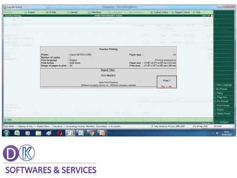 POS INVOICE CUSTOMISE IN TALLY