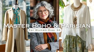 Boho Chic Meets Parisian Elegance: A Style Mashup for Women Over 50 ✨
