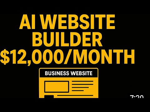 AI Website Builder Makes $12,000/Month – No Code Website to Make Money with AI