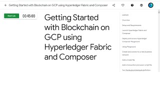 Getting Started with Blockchain on GCP using Hyperledger Fabric and Composer