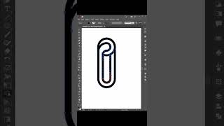 Modern I logo design | Adobe illustrator tutorial #shorts #logo #viral