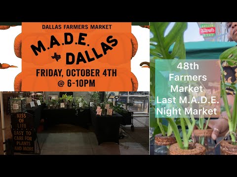 48th Farmers Market | Last M.A.D.E. Dallas Market |  3 Markets 1 Weekend | Plant Shop Night Setup