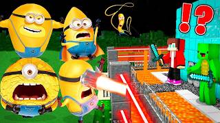 MINIONS vs Security House in Minecraft Challenge Maizen JJ and Mikey