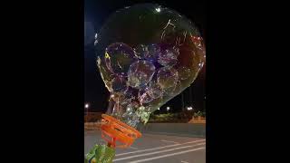 Dino Bubble Maker: Big Bubbles with Tiny Bubbles Inside #outdoor #bubblemaker