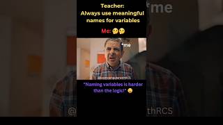 "Naming variables in coding is harder than the logic!" 😩 #funny #shorts @LearnComputerWithRCS