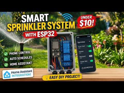 I Built a Smart Sprinkler System for Under $10 (ESP32 + Home Assistant)