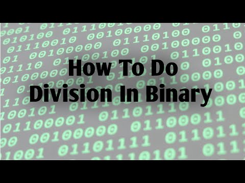 How To Do Binary Division