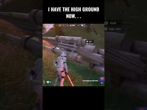 I have the high ground...