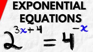 How to Solve Exponential Equations | Precalculus