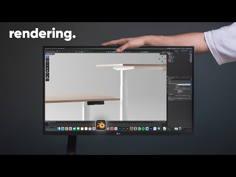 Blender Tutorial: Model & Animate a Standing Desk (PART 2)