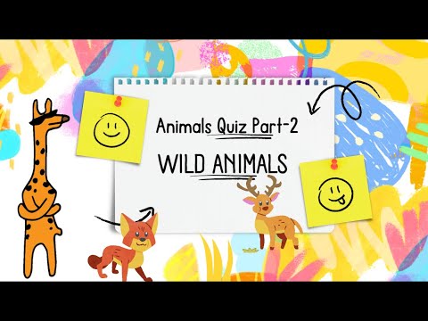 Wild Animals Quiz Part-2 | Kids Quiz | Kidz Studio #KidzStudioIQ