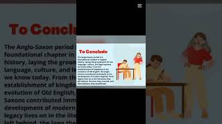 The Anglo saxon or old English history easy notes #easynotes #english#history #literature