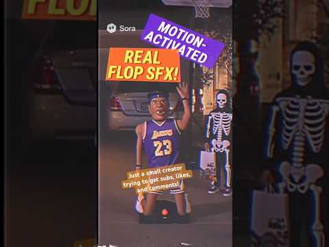 Funny LeBron James Motion-Activated Halloween Decoration – Watch Him Flop! #nba #lebron #flop #foul
