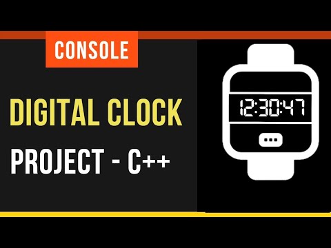 how to make digital clock using c++