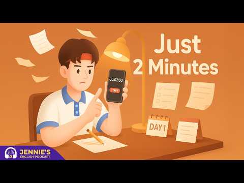 Beat Procrastination with Just 2 Minutes a Day | English & Chill with Jennie | English Podcast