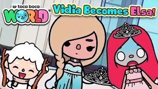 Vidia Becomes Elsa! - Toca Life World