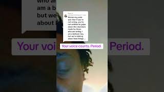You voice matters #voice #matter #voting #votingrights #votingpower