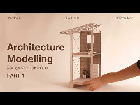 Building a Steel Structure House Section Model | Part 1: Concrete Floor & Wall
