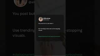 You post but no one sees it #hookwriting #scrollstopper #reelformula