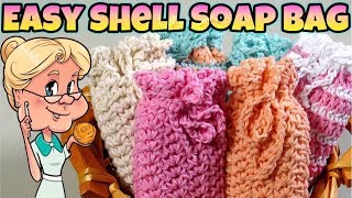 Quick Shell Stitch Soap Bag - Crochet Tutorial