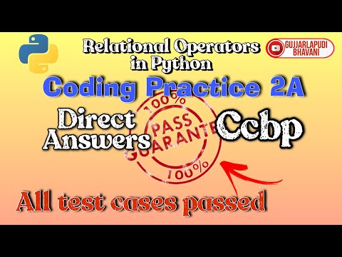coding practice  2A||Relational operators in python||ccbp||Nxtwave assignments...