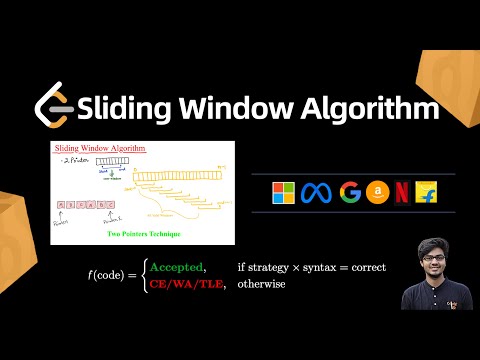 Sliding Window Algorithm || 2 Pointer Technique || C++ || Complete Step-by-Step Explanation || DSA