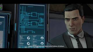 Batman episode 3 meeting Lucius in his lab
