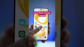Lock Home Screen Layout 📱 #mobile #tips #tricks #techshorts #tech #technology #techno #techhouse