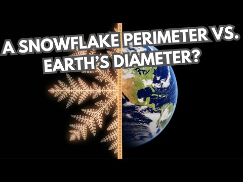 Why is the perimeter of a single snowflake longer than the diameter of the Earth?