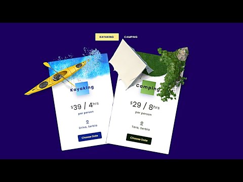 Responsive Card Product animation 3D using HTML CSS 3D