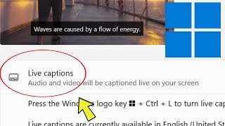 Live Caption Settings in Windows 11 Laptop & Computer