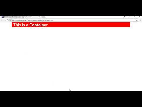 Bootstrap Containers